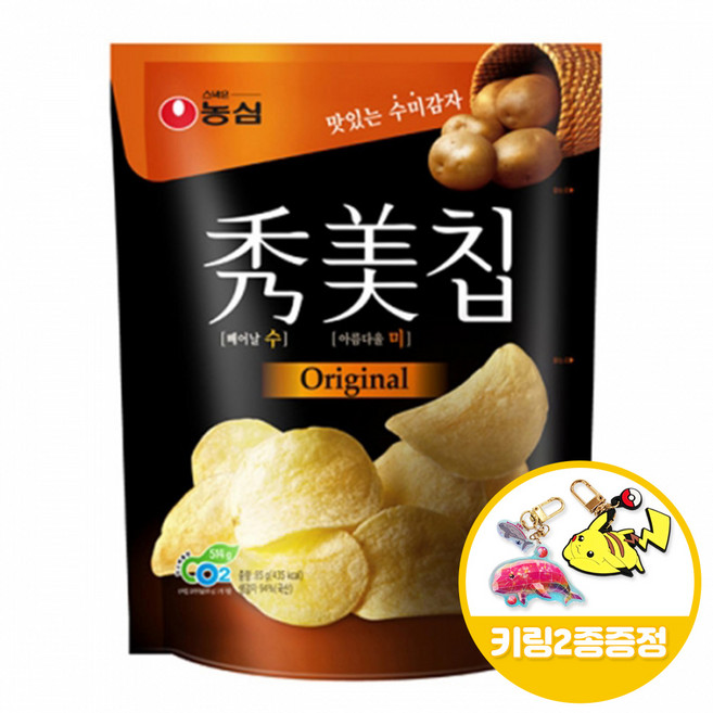 농심 수미칩 오리지널 85gx6개(반박스)+키링2종, 85g, 6개