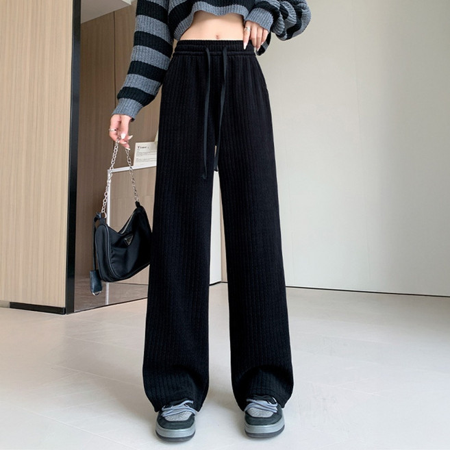 cammello 소프트 와플 코듀로이 팬츠 벨벳 와이드 밴딩 골덴 바지 기모 일반 가능