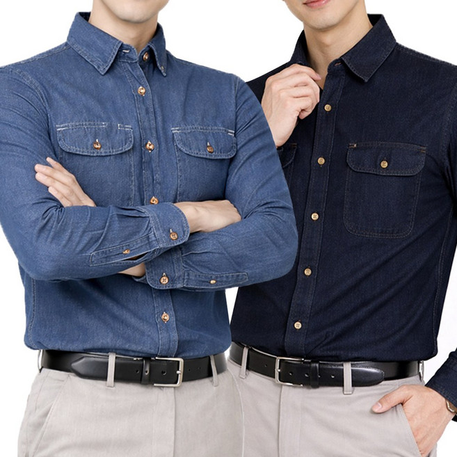 2장 [SPM] 윈드C면청남방 스판 데일리 빅사이즈