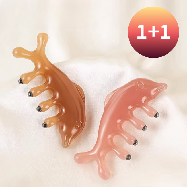 마마마켓 자석 두피 마사지 괄사 세트, 혼합, 2개