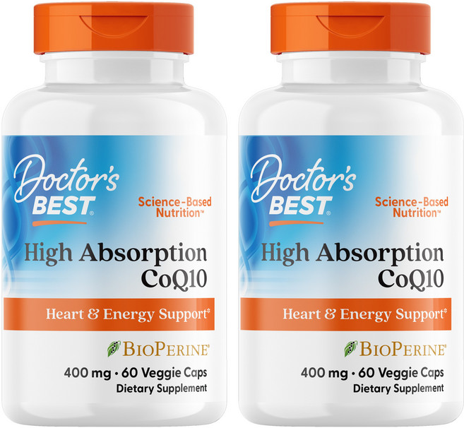 닥터스베스트 하이 앱솔션 CoQ10 400mg 베지 캡, 60정, 2개