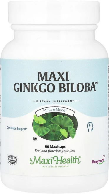 Maxi Health Ginkgo Biloba™ 막시캡슐 90개125683원산지:기타, Maxi Health, Ginkgo Biloba™, 막, 1개 - 쿠팡
