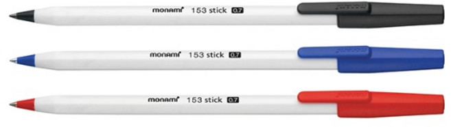 모나미 153스틱 유성 볼펜 0.7mm 12개, 파랑