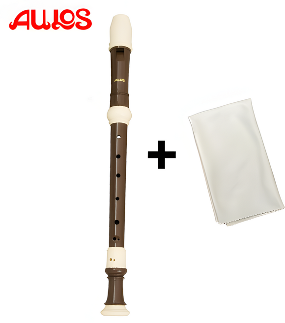아울로스 리코더 알토 709BW 바로크식 극세사융 포함, 1개, 갈색