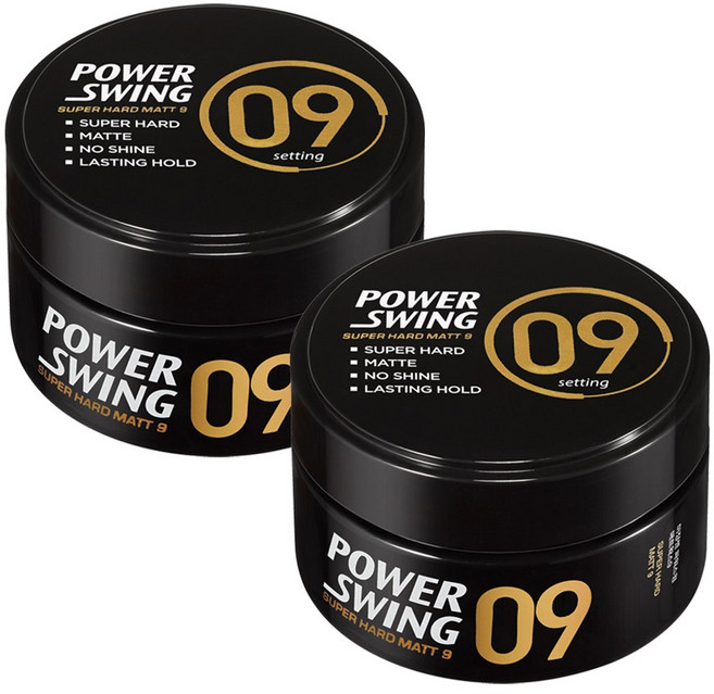 미쟝센 파워스윙 슈퍼 하드 매트 왁스 9, 80g, 2개