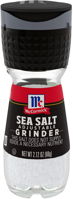 McCormick Sea Salt Grinder 2.12 oz McCormick Sea Salt Grinder 2.12 oz, 172g, 1개, 2.11 Ounce (Pack of 1)