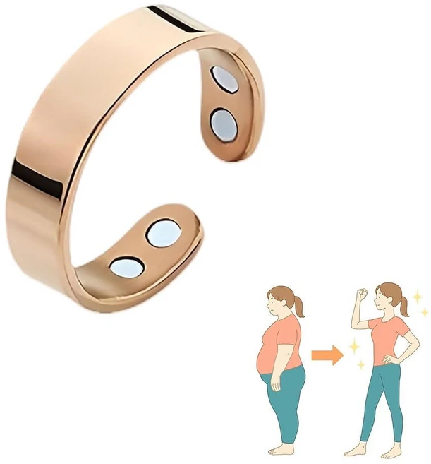 TACBSP Calmi Ring Magtherapy Lymphatic Drainage Lymph Nodes Acupuncture Therapy for Women Men – Ac, 로즈 골드 - 쿠팡