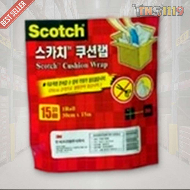 티엔에스 3M 스카치 쿠션랩 3003 완충포장 롤필름 30cm 3m 24개입 박스단위