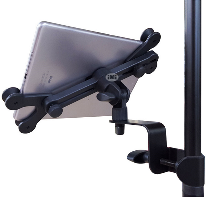 IMI 마이크 스탠드용 아이패드 보면대 (소형 대형) 태블릿PC 스마트폰 거치대 악보대 홀더