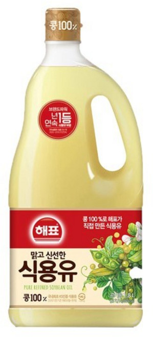 해표 식용유, 1.8L, 1개