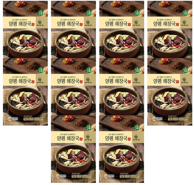 마켓마고 자연깃든 양평해장국 600g x 10팩 뼈다귀해장국, 1