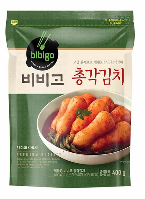 (냉장)[비비고]총각김치400g, 400g, 5개