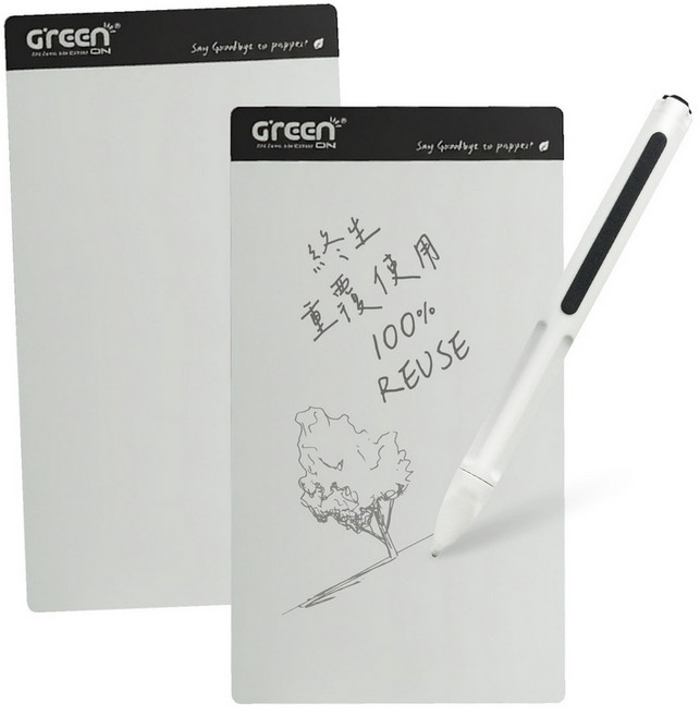 Green Board 7.2吋磁性電紙板 MT7標準書寫組 (電紙板x2 手寫筆) MIT雙專利設計 0.5mm超薄軟性電子紙 局部清除手寫板, 黑色