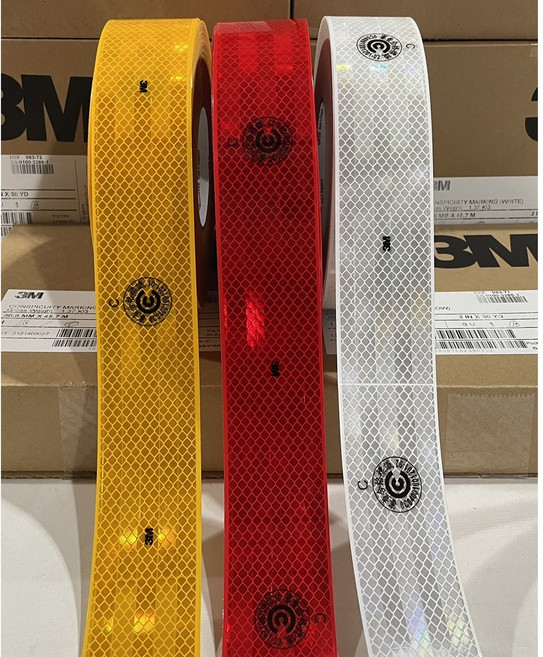 3M 983 鑽石級車身反光貼紙 ARTC認證 紅色, 紅色（認證章款）, 1個