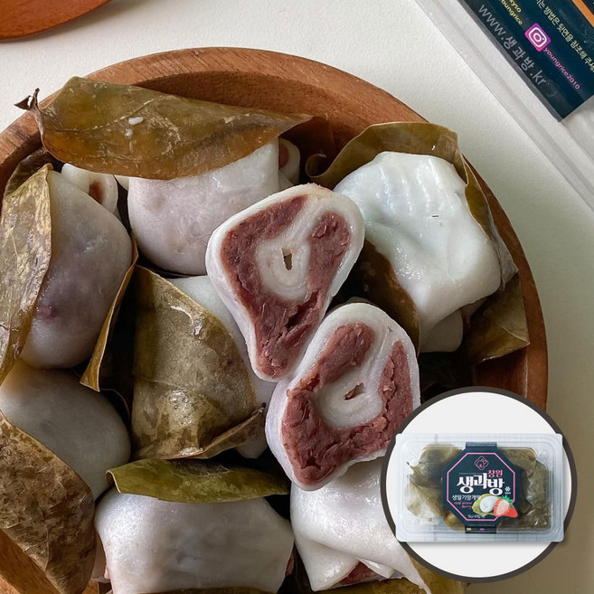 창원생과방 100% 국내산 명절 망개떡 4종 (딸기 망개 샤인머스켓 팥), 540g, 1박스, 팥망개떡(16개입)