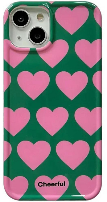 귀여운 러브 하트 케이스 광택 하드 커버, 1개, 1. DFL-197DFL2489401 / L. i...