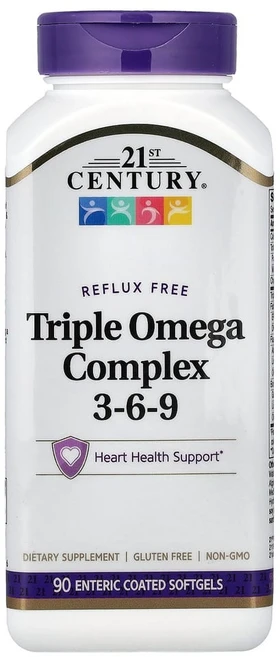 21세기 센트리 트리플 오메가 복합제 3-6-9 90 장 코팅 소프트젤, CEN22874, 1개 - 쿠팡