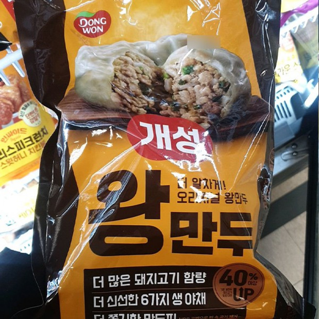 동원 건강식품 간편조리 원픽 개성왕만두 갓생 국내산재료 1개입, 1.2kg, 1개