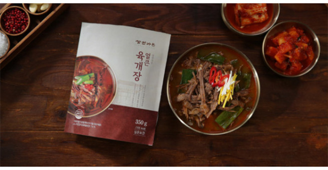 [삼원가든] 얼큰육개장 350g x 4팩, 1세트, 1.4kg