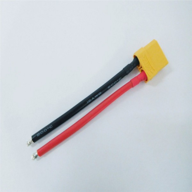 RC 배터리 케이블 XT90 커넥터 암 수 8AWG 실리콘 와이어 10cm, 04 Male XT90 12AWG, 1개