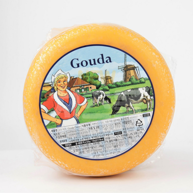 웨스트랜드 고다 치즈 휠 4.5kg (대용량), 1개