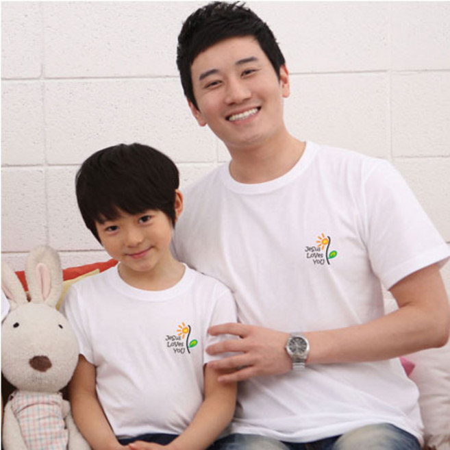 해뜸 여름성경학교 반팔 심플 아트 어린이 티셔츠 - 해바라기 지저스 러브유