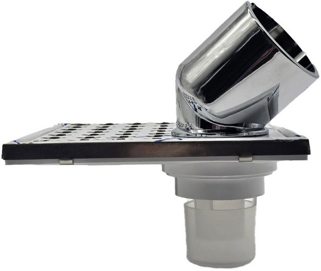 편심 파이프육가 세탁형 50-150mm / 세탁형 유가 / 세탁실 유가 / 304sus 스텐유가, 실버