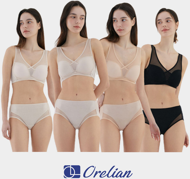 (가격인하) 오렐리안 인견 냉감 엑스크로스핏 브라팬티 패키지