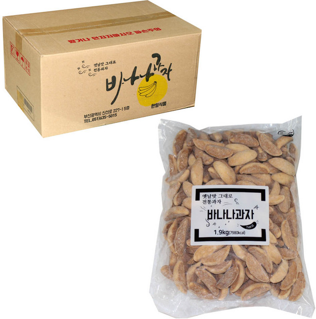 한일식품 바나나과자, 1.9kg, 2개