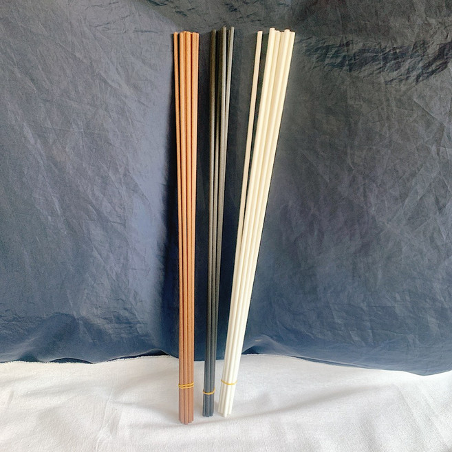 긴 디퓨저 스틱 블랙 60cm 40cm 롱 섬유스틱 10개 두꺼운 디퓨져스틱 화이트 갈색 리드, 브라운(6x60), 1개
