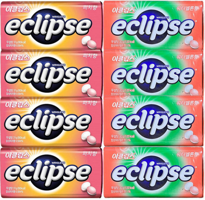 이클립스 쥬시 믹스 워터멜론 4p + 피치 4p 세트, 256g, 1세트