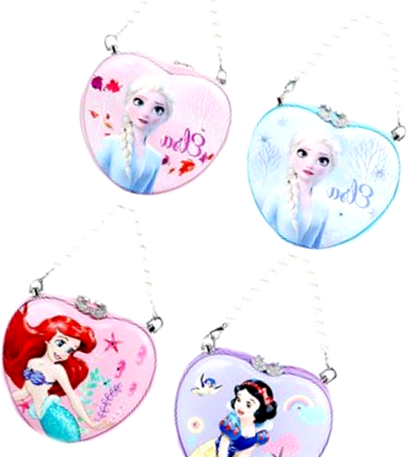 디즈니 정품 겨울왕국 LED 하트 애나멜 크로스백 여아 가방