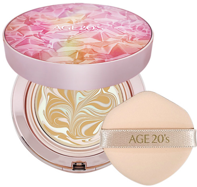 에이지20s 팩트 에이지투웨니스 에센스 커버팩트 아우라 본품(핑크케이스), 1개, 아우라 21호 본품(핑크케이스)