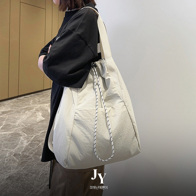 쪼예 가벼운 스트링 멀티 생활방수 대용량 숄더 겸 백팩