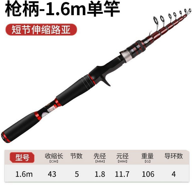 禹竿 振出式高碳素魚竿 可伸縮路亞竿、短款黑魚滑漂桿、小繼竿、筏竿、鐵板竿、釣魚竿、軟絲竿、偷跑竿