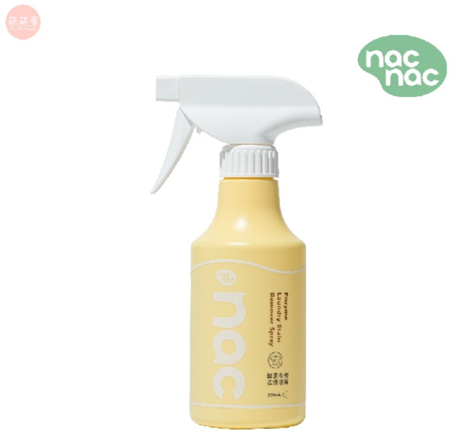 nac nac 酵素衣物去漬噴霧 深層潔淨 多重酵素配方 300ml, 1個, (新款)酵素衣物去漬噴霧/300ml, 300g