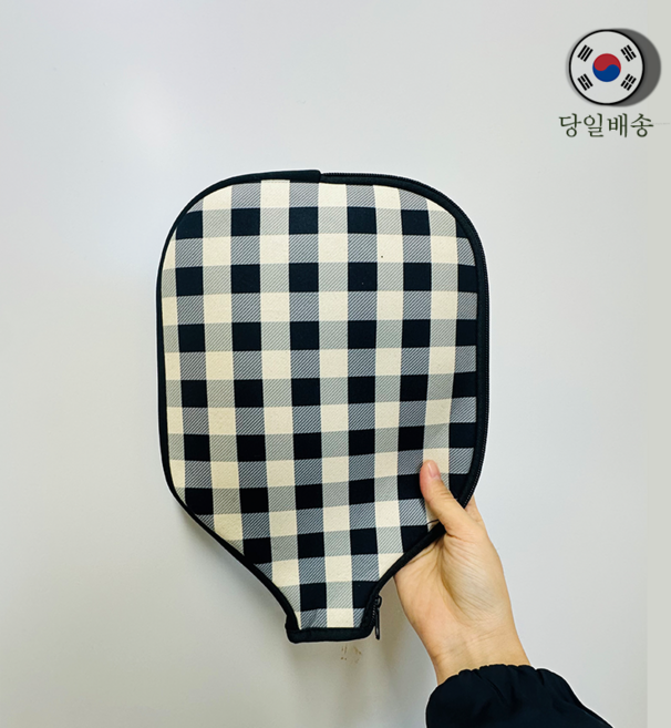 예쁜 디자인 피클볼 패들 라켓 커버 가방 3종, 1개, 1.흑백