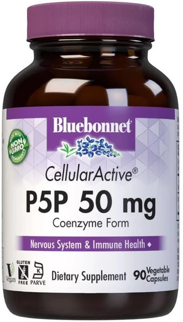 블루보넷 뉴트리션 P-5-P 50 mg 90 베지 캡슐, 1개, 90정 - 쿠팡