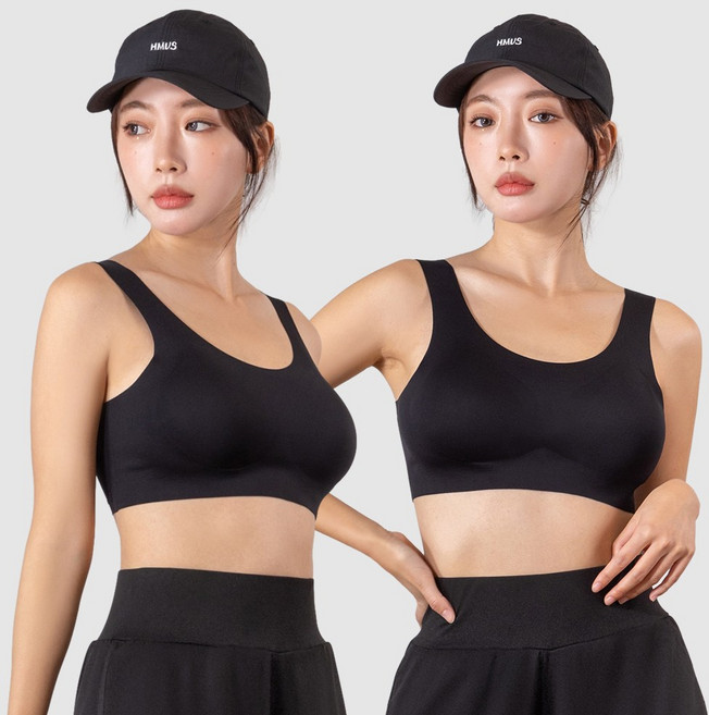 에이치머스 래쉬가드 이너 브라탑 심리스 노라인 수영복