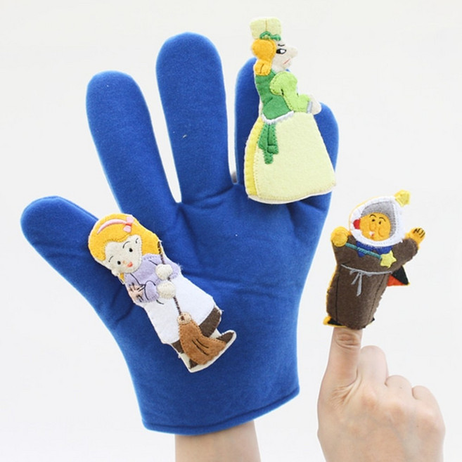 손가락인형 탈부착 장갑 동화구연 인형극 교구 글러브