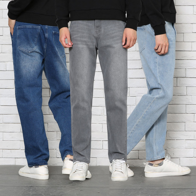 남자청바지 데일리 프리미엄 스판 워싱 데님 5종(택)1