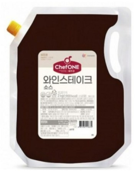 청정원 쉐프원 와인 스테이크 소스 2kg, 2개