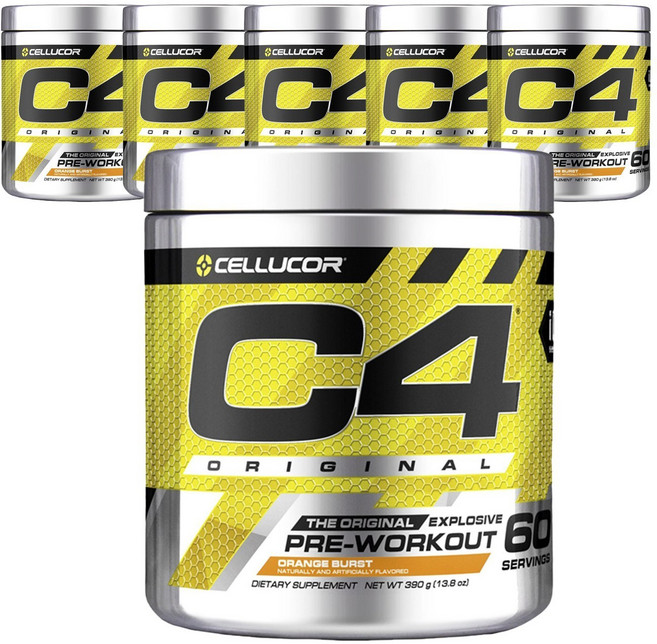 CELLUCOR C4 Original預鍛鍊粉 柳橙風味, 372g, 6罐