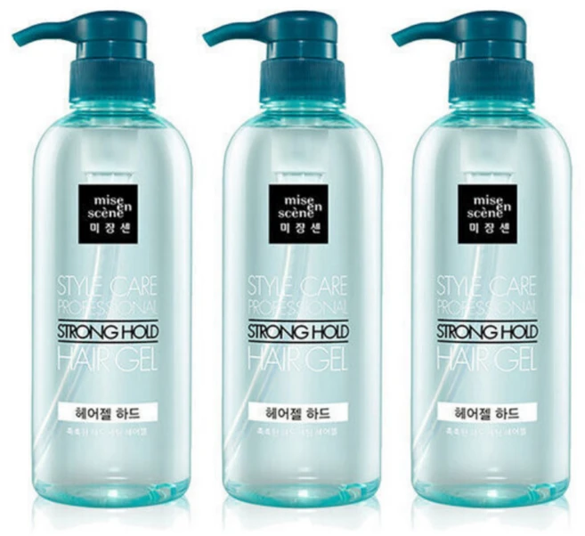 미쟝센 스타일케어 프로페셔널 헤어젤 하드, 500ml, 3개 - 쿠팡