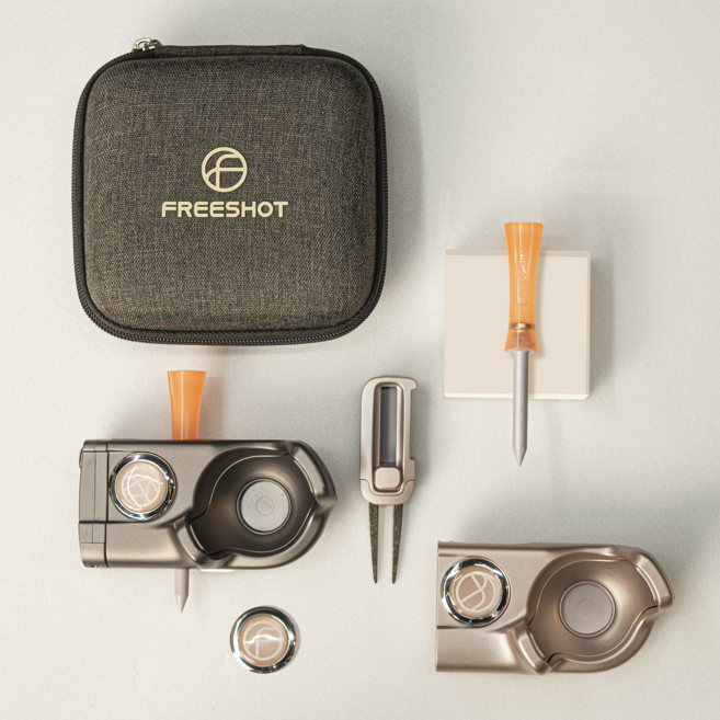 솔림 골프티 골프용품 세트 프리샷, 1세트, 메탈그레이