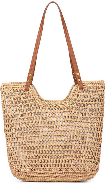 디어백 심플 여름 짜임 그물 밀짚 니트 숄더백 UN-2415