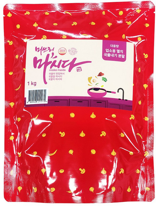 미쓰리 멸치 만능육수 1kg 업송용 대용량 식자재 해물육수 멸치분말육수 샤브육수, 10개