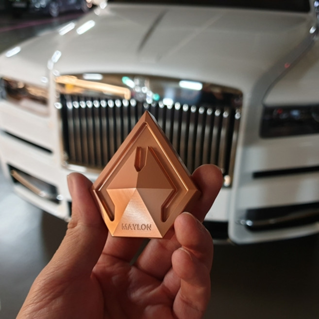 마일론 갤러리1 명품 차량용 방향제 고급 자동차 송풍구 디퓨저 리필, 로즈골드, 클린코튼, 쇼핑백 없음, 1개