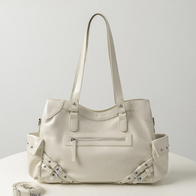 엔도르시 여성용 모던스트릿 버클스터드 크로스 숄더백 EBA603