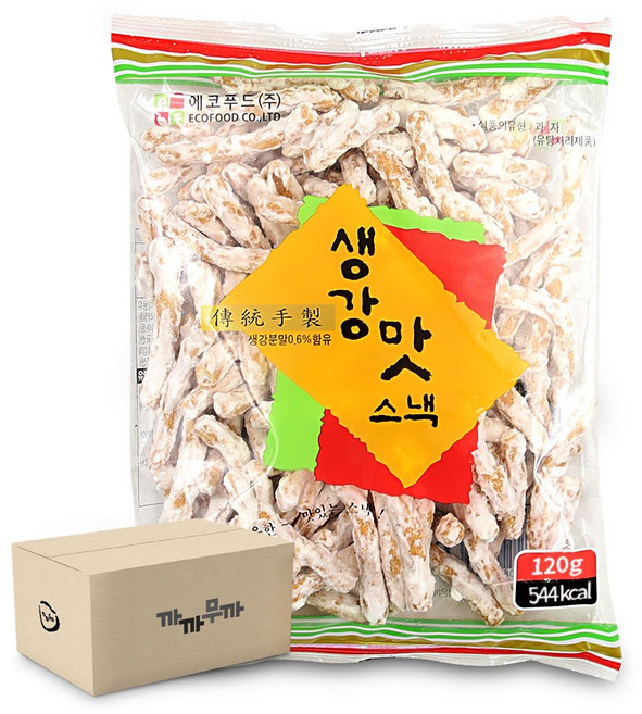 에코푸드 생강맛스낵, 20개, 120g
